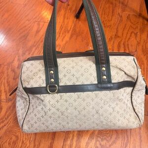 Louis Vuitton Beige and Olive Monogram Josephine GM